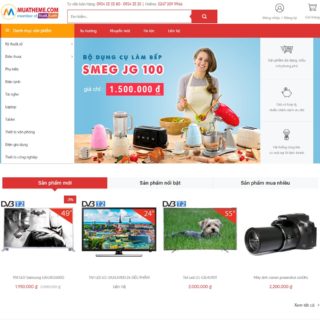 Theme WordPress thương mại điện tử – DXT Store 2