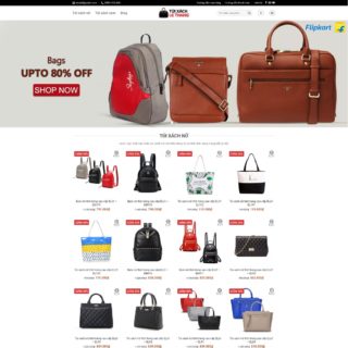 Theme Wordpress túi xách thời trang mẫu số 1