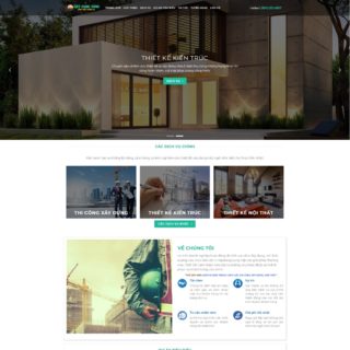 Theme WordPress công ty xây dựng mẫu số 4