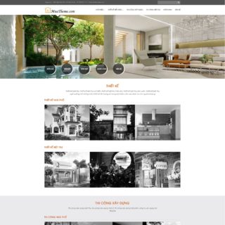 Theme WordPress công ty xây dựng mẫu số 5