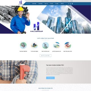 Theme WordPress công ty xây dựng mẫu số 6