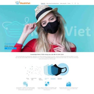 Theme Wordpress khẩu trang lọc bụi mịn, khẩu trang y tế