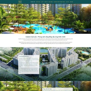 Theme Wordpres bất động sản mẫu số 10 – Celadon Gamuda