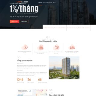 Giao diện web bất động sản mẫu số 15 - Luna Garden
