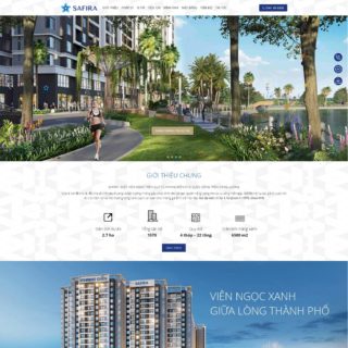 Giao diện web WordPress bất động sản mẫu số 17 - Safira