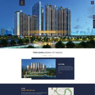 Giao diện web WordPress bất động sản mẫu số 18 - Sunshine City