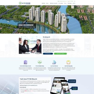 Giao diện web WordPress bất động sản mẫu số 19