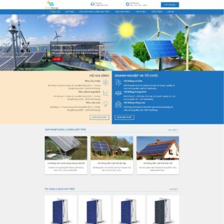 Theme Wordpress công ty năng lượng điện mặt trời Solar Energy