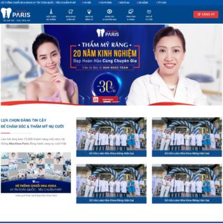 Giao diện web WordPress phòng khám nha khoa, nha sỹ số 3