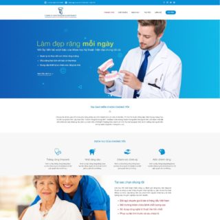 Giao diện web WordPress phòng khám nha khoa, nha sỹ số 2
