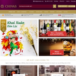 Giao diên web wordpress rượu ngoại rượu vang mẫu số 2 – ShopRuou