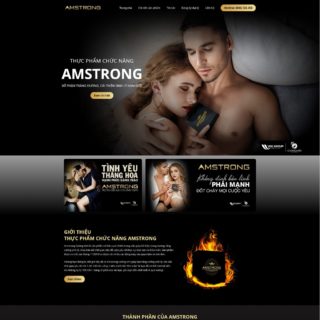 Landing page thực phẩm chức năng cho wordpress mẫu số 2