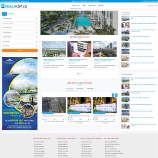 Giao diện web Wordpress bất động sản mẫu số 27