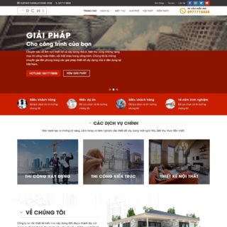 Giao diện WordPress công ty thiết kế nội thất mẫu số 15