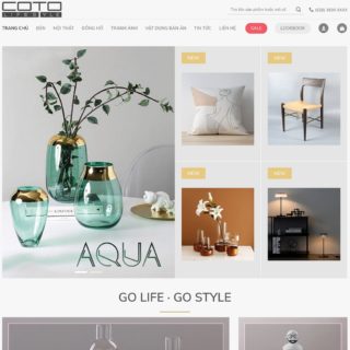 Giao diện web wordpress bán sản phẩm trang trí nội thất nhà cửa