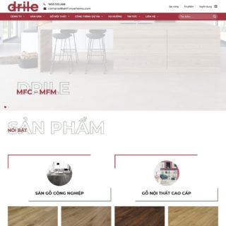 Giao diện web WordPress nội thất mẫu số 17 - Sàn gỗ