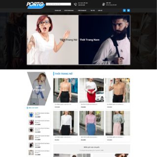 Theme wordpress thời trang mẫu số 12 - Porto