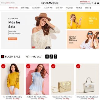 Theme WordPress thời trang mẫu số 17 - Giao diện web