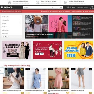 Theme WordPress thời trang cao cấp mẫu số 18 - Giao diện web