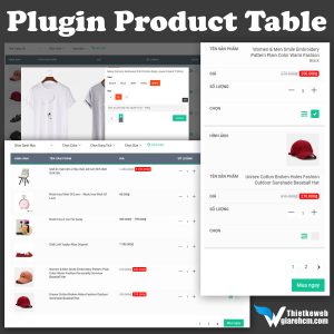 Product Table for WooCommerce
