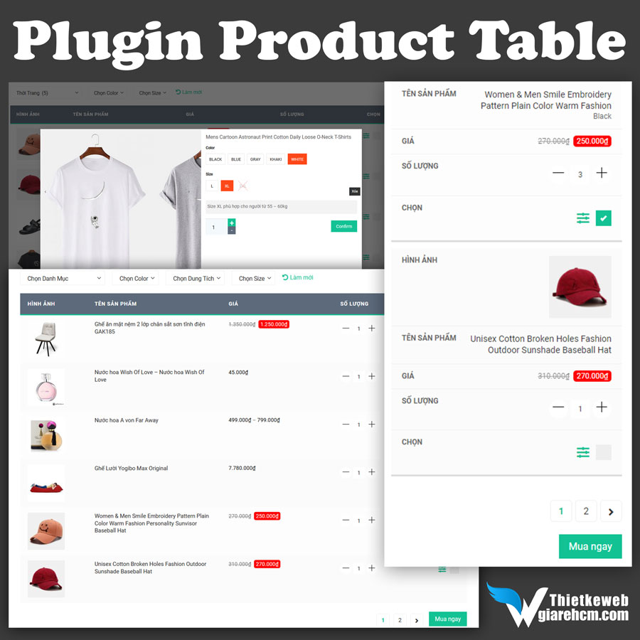 Product Table for WooCommerce