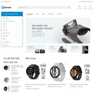 Theme WordPress Elementor điện máy mẫu số 1