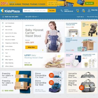 Theme WordPress Elementor mẹ và bé mẫu số 1