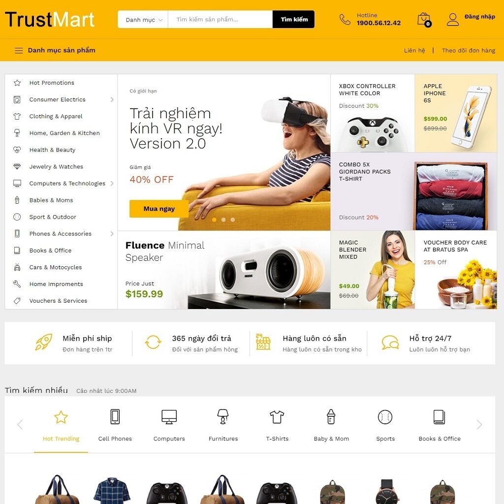 Theme WordPress Elementor nội thất mẫu số 2