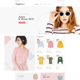 Theme WordPress Elementor thời trang mẫu số 1